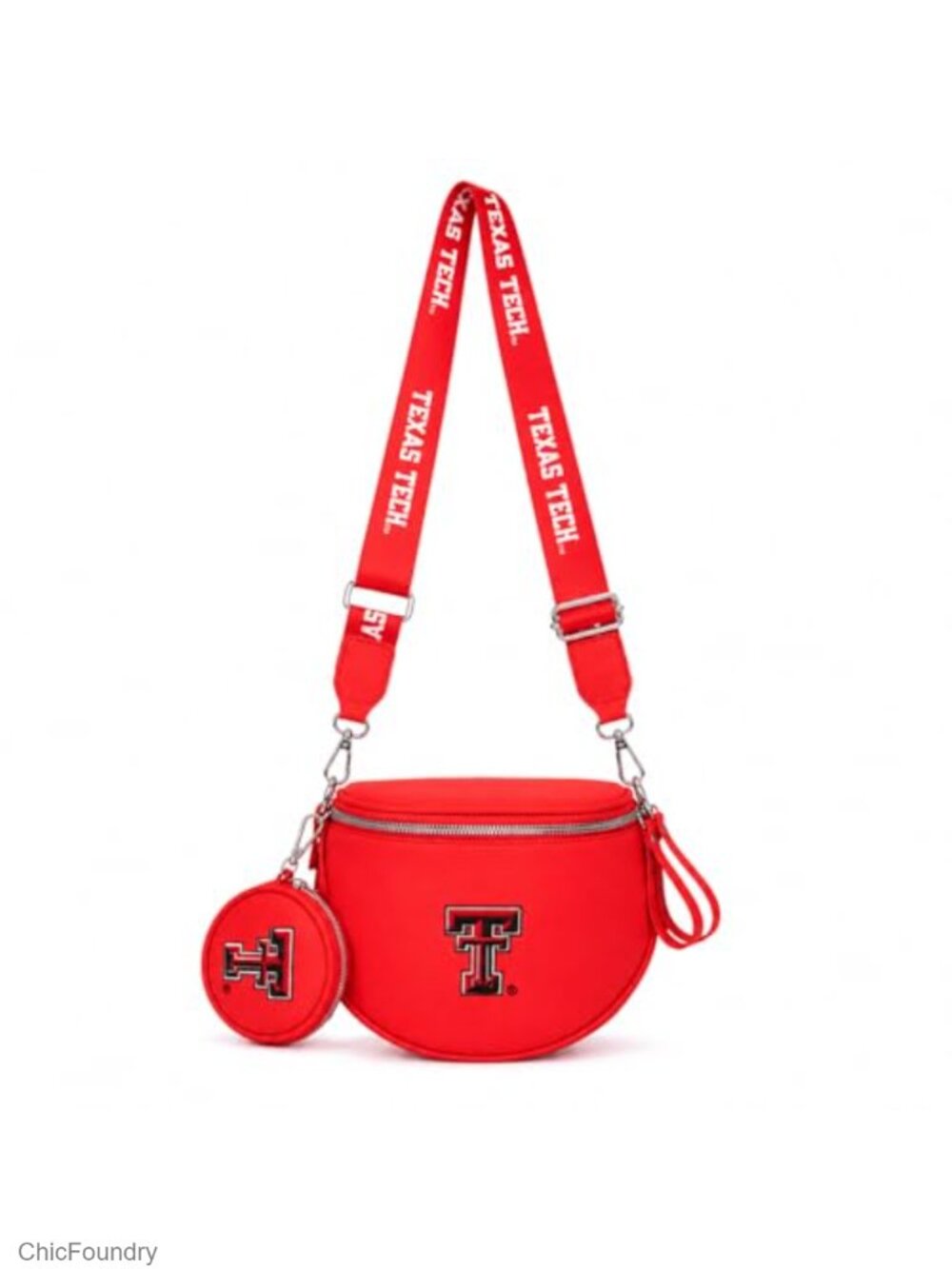 NCAA Licensed Leather Sling Crossbody Bags for Women Anti-Theft with Coin Purse